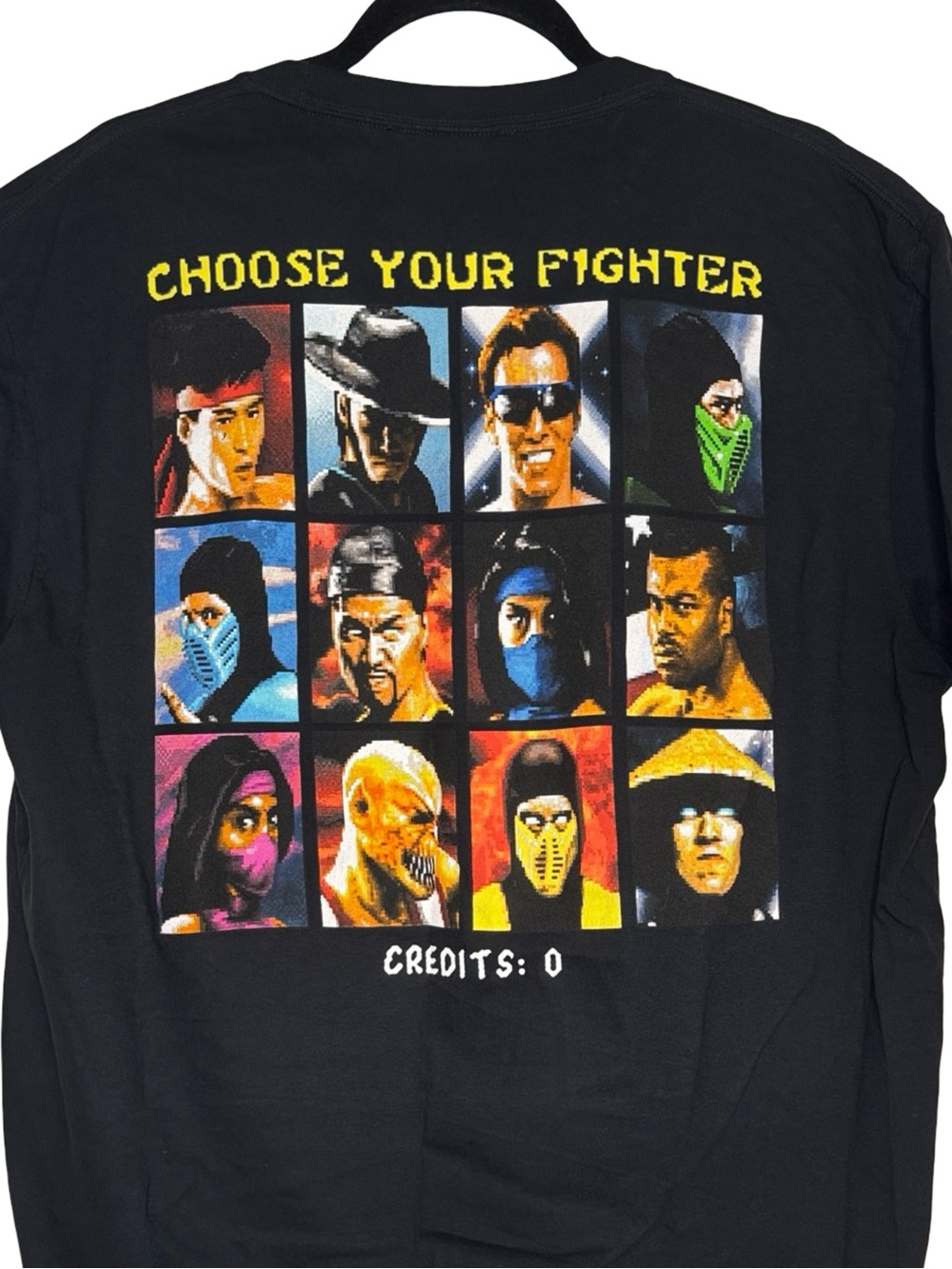 Mortal Kombat II x Graveyard Goods “Choose Your Fighter” video game T-shirt (L)